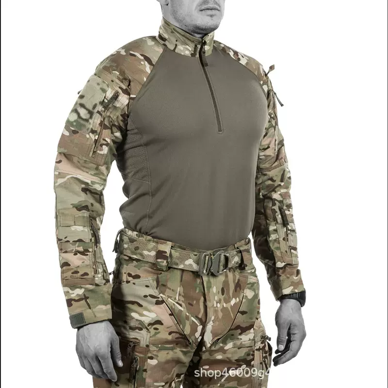 跨境新款青蛙服套装纯棉耐磨长袖作战服特种兵军迷服蛙服套装