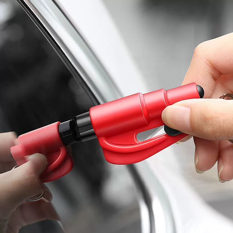 Автомобильный молоток безопасности, автомобильный выключатель окон, спасательный молоток, автомобиль поставляет полную коллекцию аварийного устройства для разбивания стекла на одну секунду.