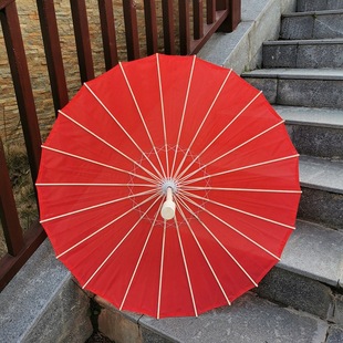 Umbrella Classical Painting Dance Umbrella Performance Umbrella Catwalk Umbrella Flower Umbrella Decoration Flowerless Cheongsam Silk Cloth Ceiling Prop Umbrella
