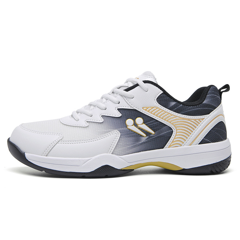 Zapatos de bádminton de malla transfronteriza, zapatos de entrenamiento para hombres y mujeres, zapatos deportivos respirables antideslizantes y antideslizantes