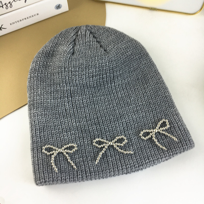 Women's Knitted Beanie Hat Warm Wool Winter Hat With Ear Protection_voghion.com