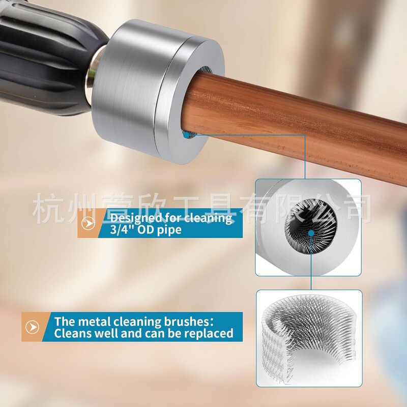 Copper Pipe Cleaning Brush 15 22 28mm Pipe Brush Power Tool Brush Power Tool Set