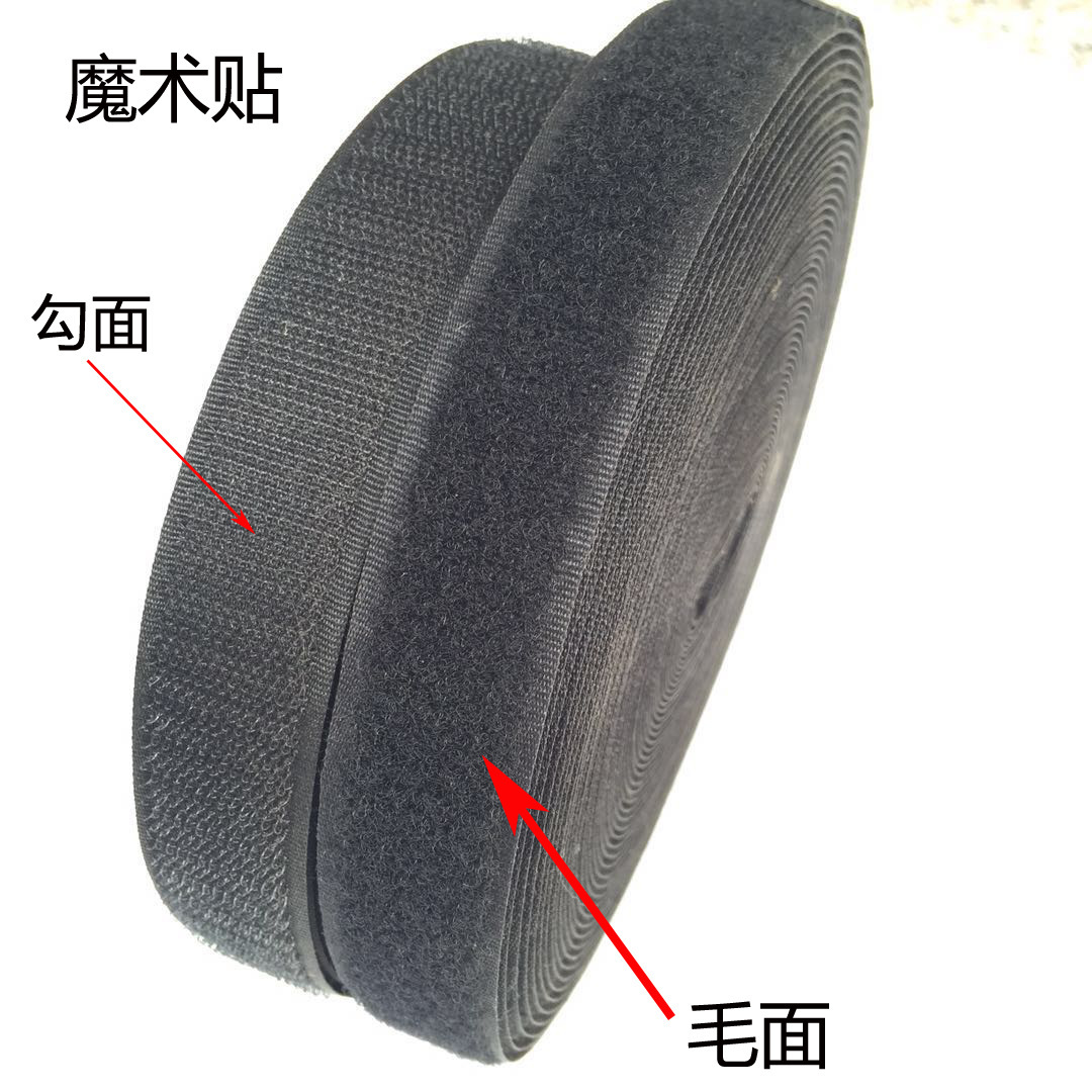 Fabricante de ventas de ropa bolsas mezcladas velcro de color cinturón de fijación gran cantidad de stock superior