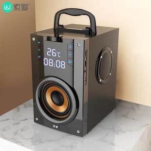 索爱 Q22 wireless Bluetooth speaker high-power subwoofer singing square dance small computer karaoke speaker