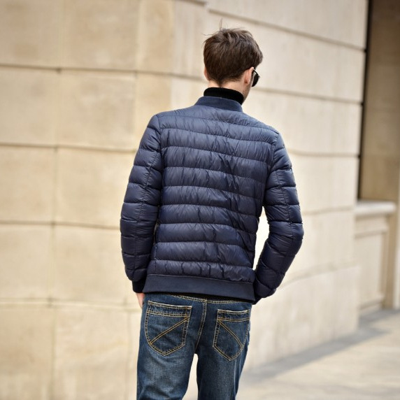 越境秋冬男性立襟ジャケット大サイズ修身ファッション立襟ショート野球服コートカップル服