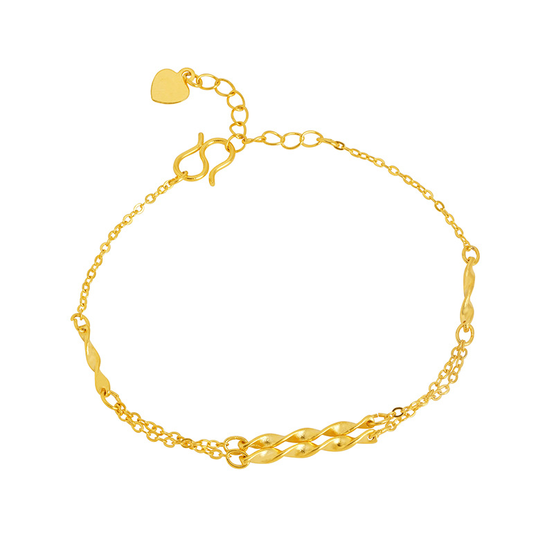 Vietnam arena oro trigo oreja pulsera mujeres de alto grado nicho Luz de lujo moda geométrica cobre pulsera accesorios nuevo transfronterizo