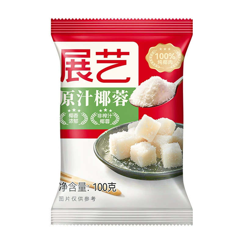 Zhanyi Coconut 100 г кокосового измельченного кокосового порошка, сливочного порошка, мелкого квадратного хлеба, кокосового молока, клейкого рисового клецка, фарширования