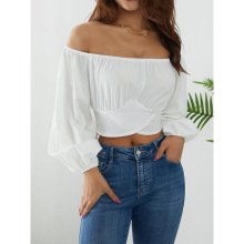 Y 61528 Tie Off-shoulder Top Women ���¶������