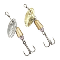 5.6g飛旋遠投複合亮片金屬子彈銅墜三本鈎瓜子亮片餌批發