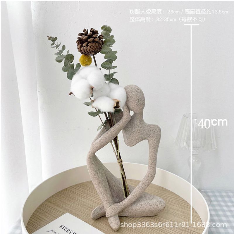 Flores secas reales, figuras artísticas, decoración de escritorio para el hogar, decoración de gabinetes de entrada, decoración minimalista estilo ins para salones de manicura