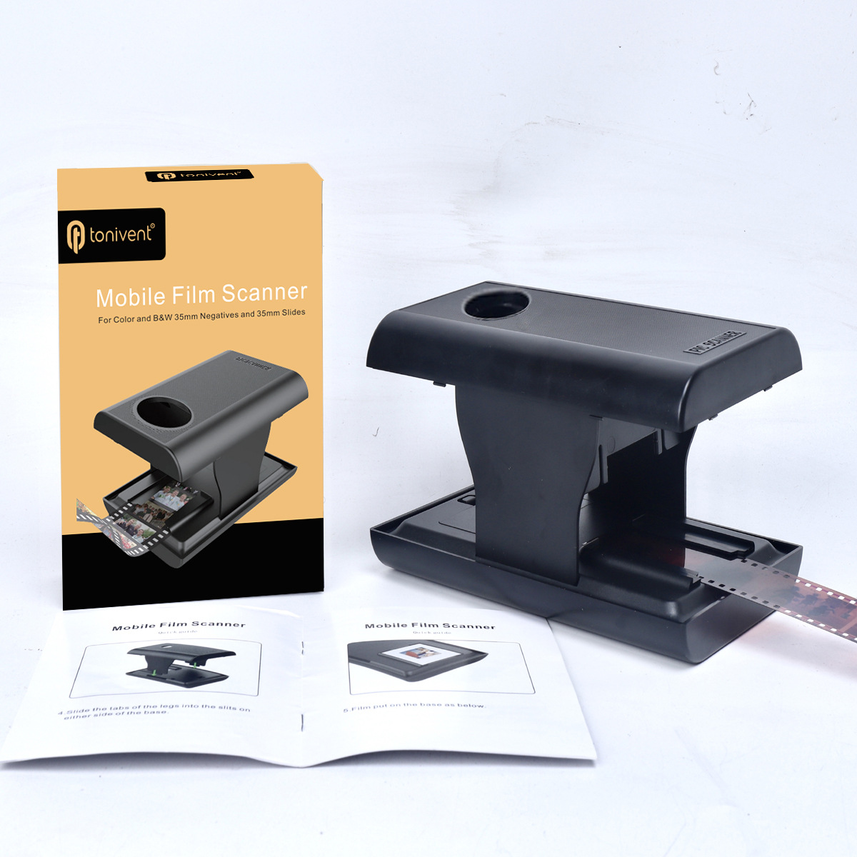 Ton169 teléfono móvil negativo escáner soporta 35/135mm película/diapositiva/smartphone escáner