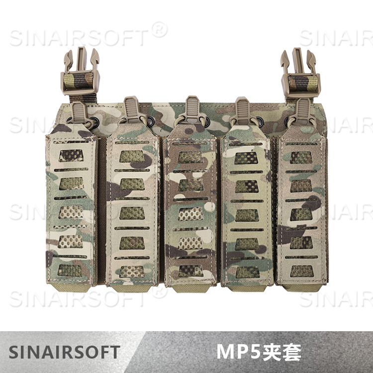 Tactical Outdoor Mp55 Magazine Pouch Vest Accessory Nylon Model Tool Storage Bag Tactical Camouflage Vest