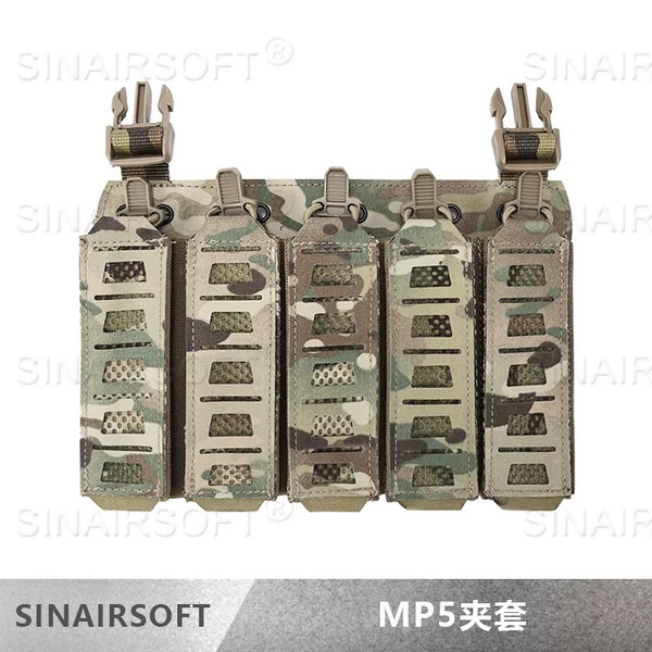 Tactical Outdoor Mp55 Magazine Pouch Vest Accessory Nylon Model Tool Storage Bag Tactical Camouflage Vest