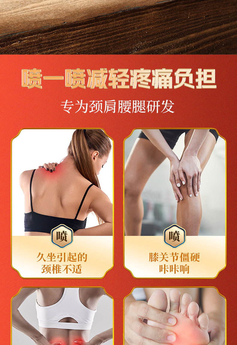 Miao Fang Tou Gu Ye Cooling Spray 60ml External Herbal Body Spray for Neck Shoulder Waist and Legs quality and texture