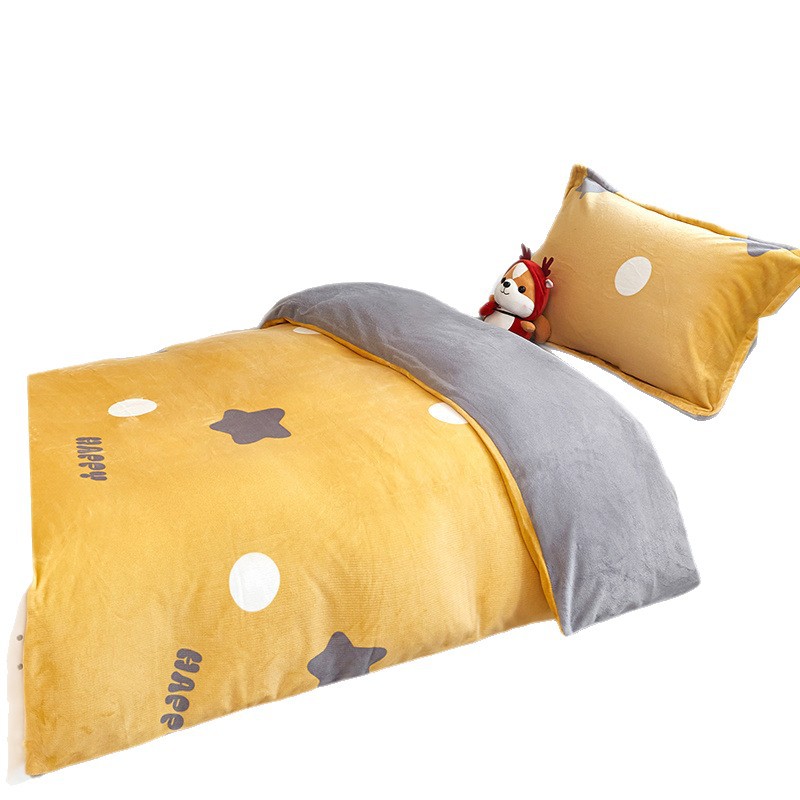 Funda de edredón de terciopelo de leche de invierno funda de colchón de una pieza dormitorio de estudiantes brida individual funda de edredón de terciopelo de coral de doble cara felpa más terciopelo