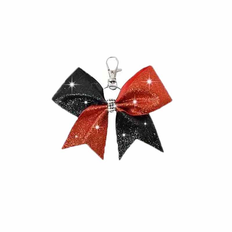 Nuevo estilo de moda transfronteriza arco de cuero brillante llavero colgante personalidad diamante de amigas bolsas colgantes regalos