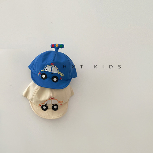 Baby peaked cap spring and autumn cute car soft top sunshade baseball cap infant sun protection hat summer