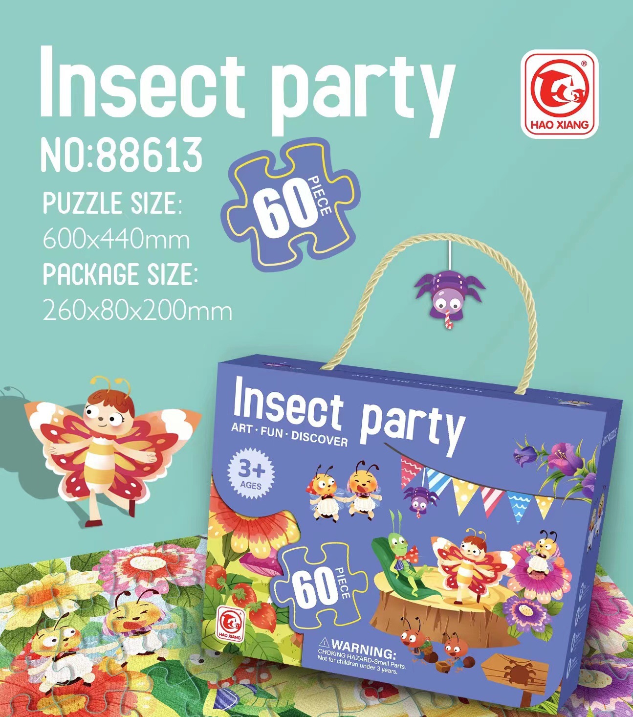 Fiesta de insectos (60 piezas)