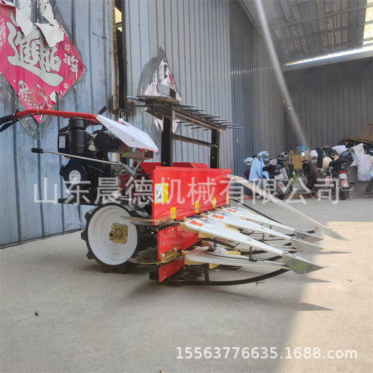 手扶艾草割倒机 大豆黍子宽幅割晒芦苇稻草收割机