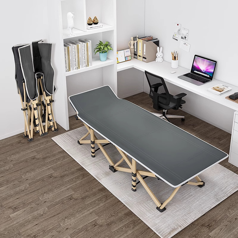 Folding Bed Office Lunch Break Single Bed Station Nap Portable Simple Bed Hospital Accompanying Adult Army Bed
