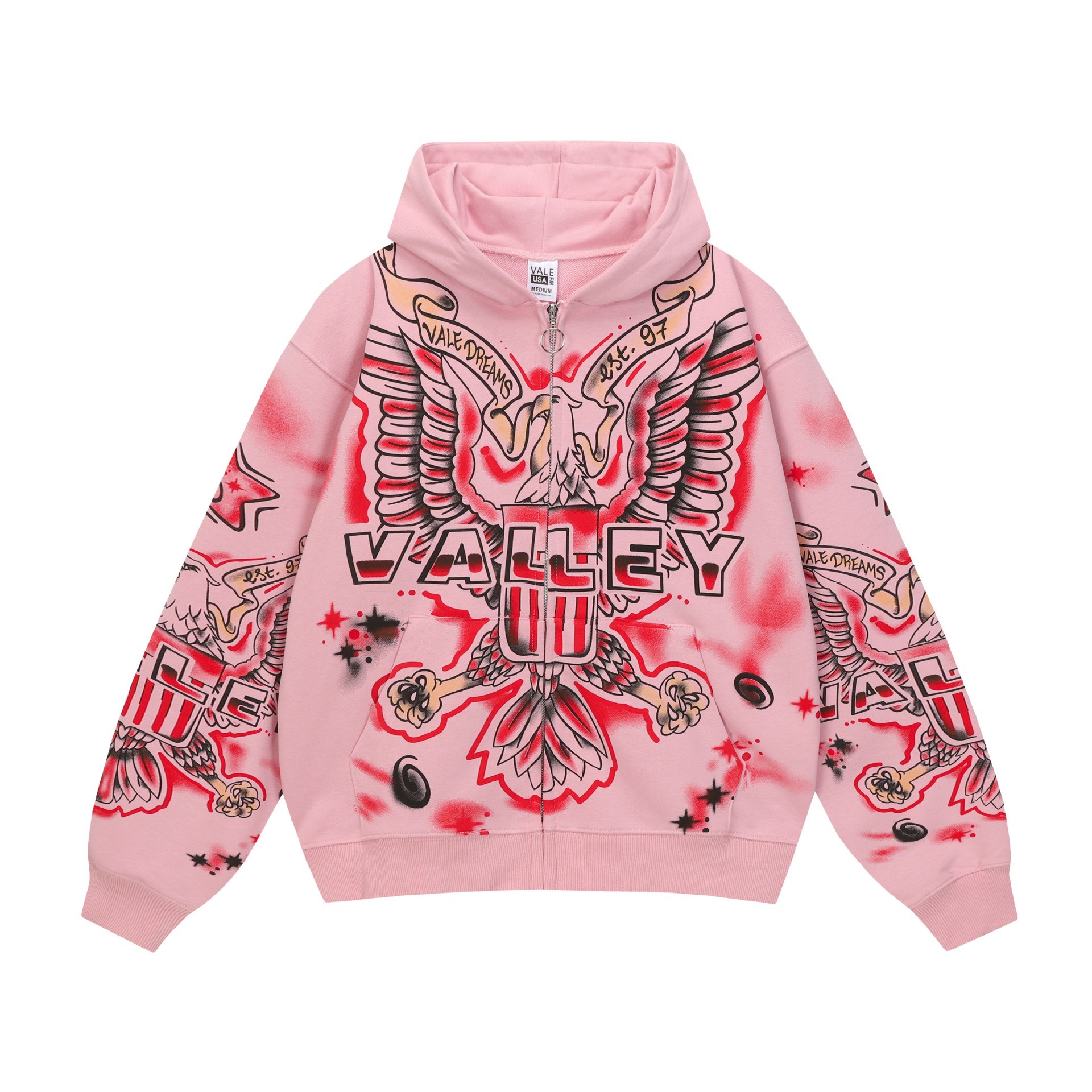 Sudadera con Capucha de Manga Larga y Pantalón Casual, Estilo Urbano VALLEY