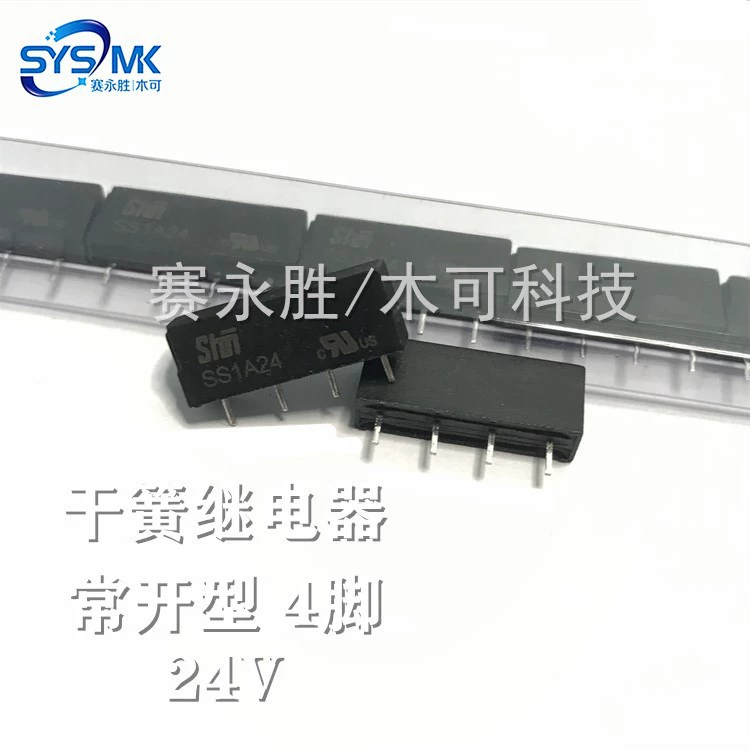 Реле сухой пружинной трубки SIP-1A24 4 фута 1 комплект нормально открытый SS1A24 DC24V Язычковая пружинная трубка Оригинальные товары