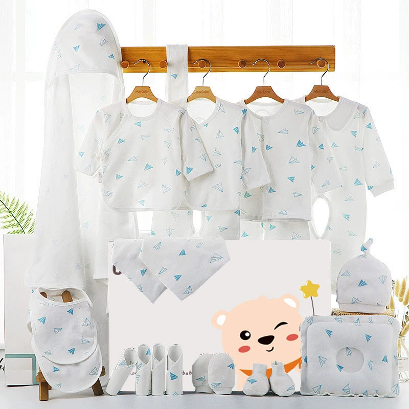 Подарочная коробка Baby Gift Box Set, 18–22 предметов одежда для новорожденных унисекс демисезонная, подарочная коробка со стеклом