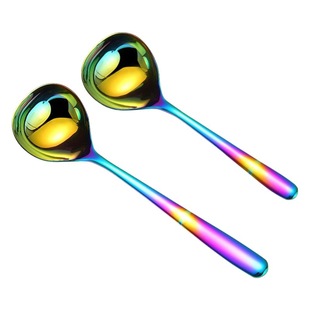 304 stainless steel spoon Nordic tableware spoon spoon spoon soup soup shell to eat ramen big head spoon can be set shop name LOGO