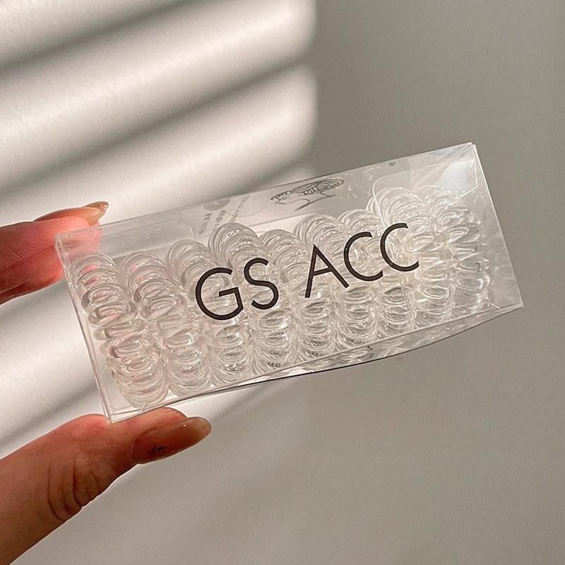 Coreano inns color gelatina alta sensación línea telefónica anillo de cabello de alta altura correa elástica anillo de cabello de cabello de cabeza adornos de cabello