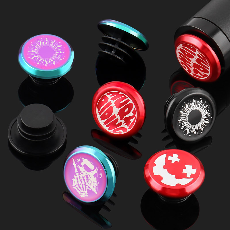 MUQZI mountain bike handlebar end caps, bicycle handlebar plugs, aluminum alloy, ultra-lightweight