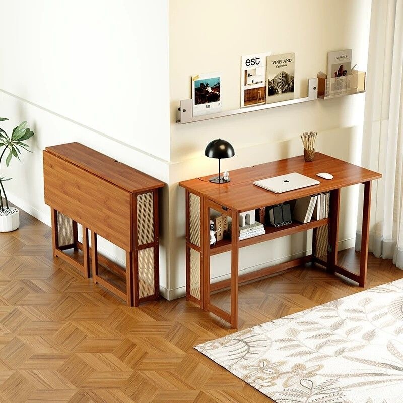 Folding desk, mobile table, new computer desk, small dining table, home study desk, simple bedside table for rental apartments Folding desk, mobile table, new computer desk, small dining table, home study desk, simple bedside table for rental apartments