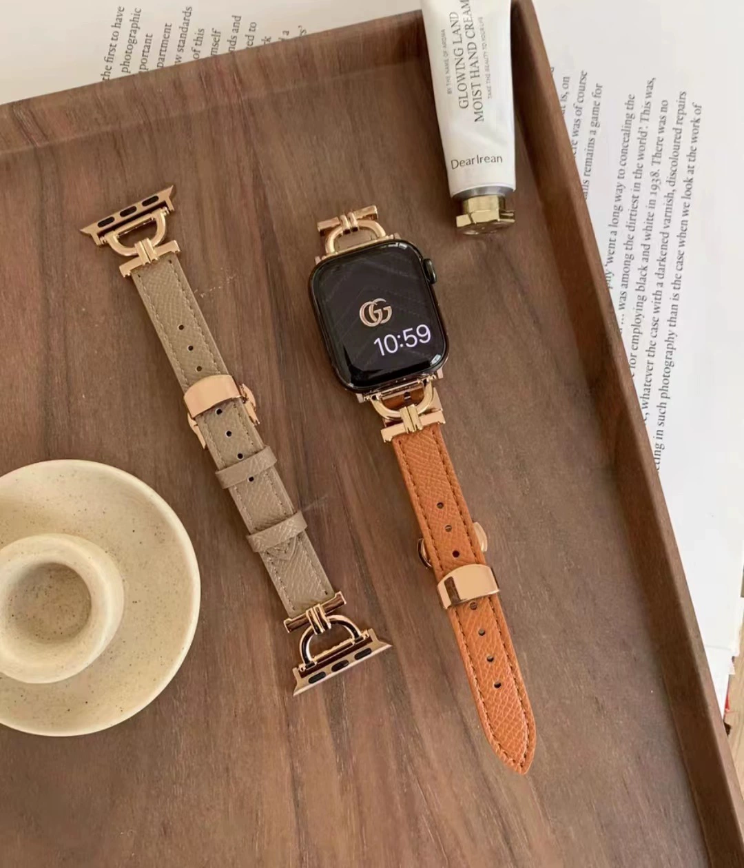 Ящеричный рисунок бабочка пряжка тонкий ремешок, подходит для Apple Watch, Apple Watch 1-8 поколения SE, персональная браслет женский