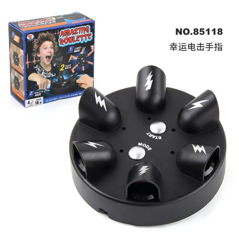 Nuevo exótico antiguo Roma detector de mentiras truco juguete multi-Persona partido parodia sonido y luz descarga eléctrica morder dedo detector de mentiras