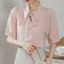 职业夏季女短袖小众衬衫