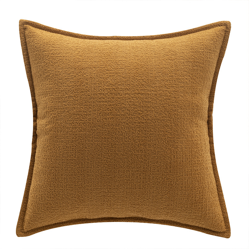 Sofá de tela de lino de nieve de color puro funda de cojín de almohada sala de estar soporte lumbar cabecera de cama cojín trasero grande funda de almohada sin núcleo