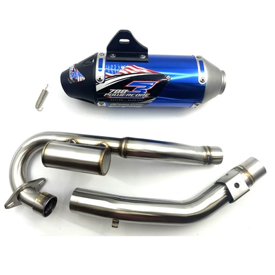Motorcycle exhaust pipe off-road vehicle modification suitable for CRF230CRF250 (Motorcycle exhaust pipe) - a