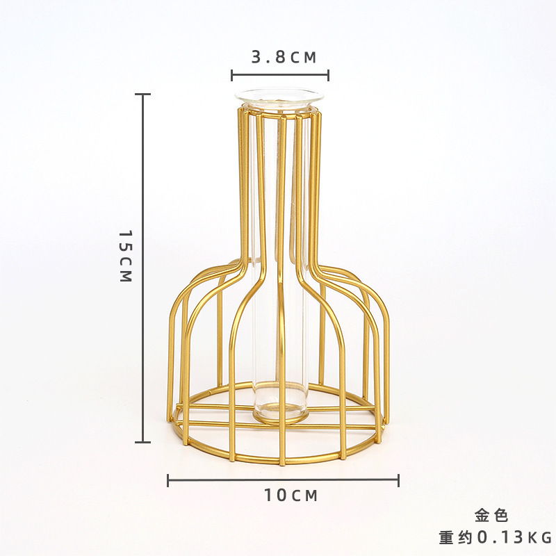 작은 와인병 황금 수경 장식품
