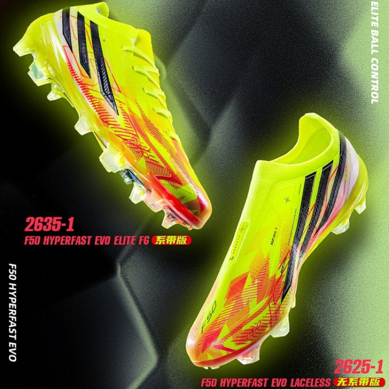 Tenis de Fútbol F50 con Tacos Galvanizados de TPU y TPR para Pasto Natural Duro