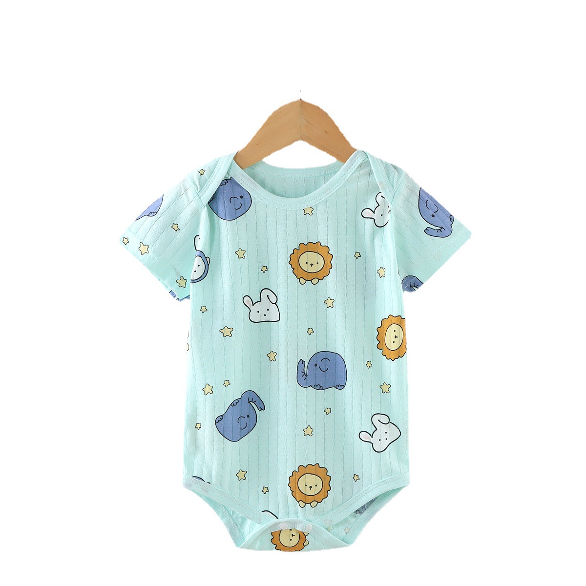 Summer Jacquard Foreign Trade Bodysuit Newborn Clothing Baby Triangle Romper 0-2 Year Old Infant/Toddler Fragmented Flower Climbing Clothes