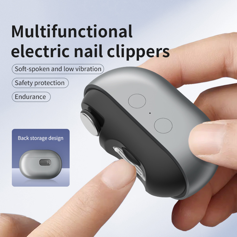 Cross-Border Electric Nail Grinder Baby and Children Anti-Pinch Nail Clipper Fully Automatic Portable Three-In-One Automatic Manicure Cutter