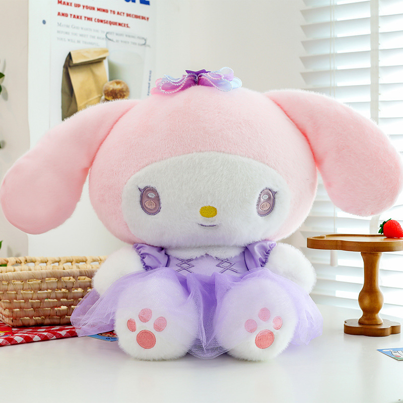 新しい紫色のドレスの新星クロミハローキティ人形メロディーぬいぐるみ子供の枕ギフト卸売|undefined