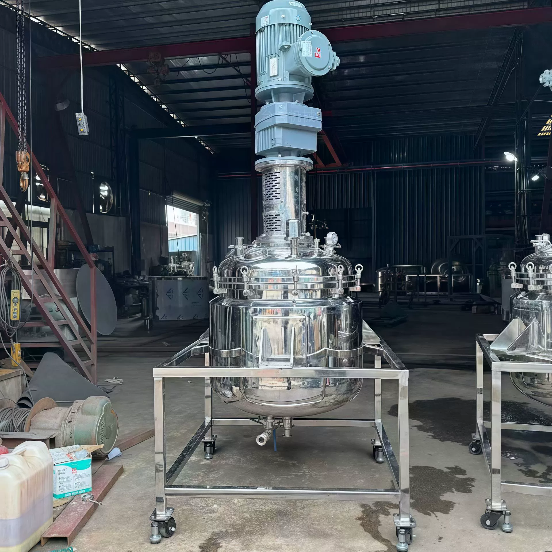 Высокоскоростной смесительный реактор для нагрева и перемешивания эпоксидной смолы, смешивание клея AB, большой смесительный резервуар