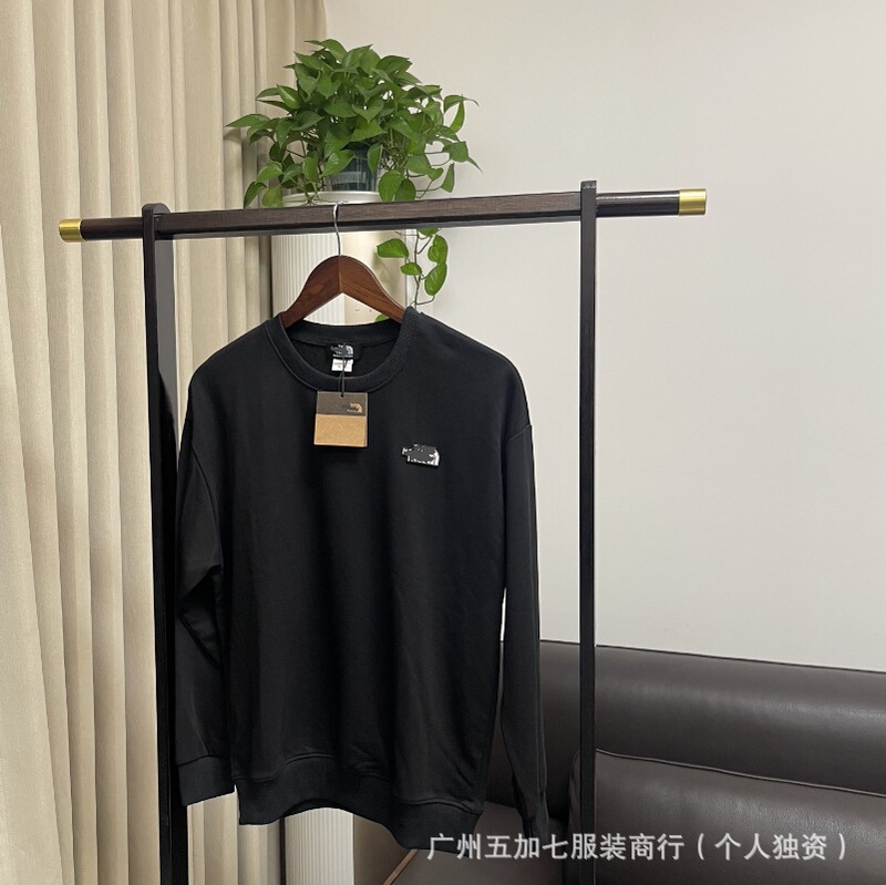 Cross-Border Factory Direct Sales of Trendy Brand North Face Classic Models, Unisex Round-Neck Long-Sleeve Casual Sweatshirts for Couples