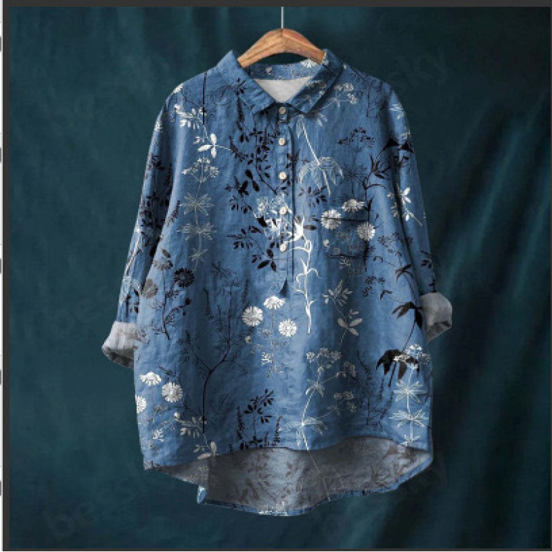 2026 Independent European and American Cross-Border Casual Long-Sleeve Shirt with Animal 3D Print Hawaiian Long-Sleeve Women's Shirt 2026 Independent European and American Cross-Border Casual Long-Sleeve Shirt with Animal 3D Print Hawaiian Long-Sleeve Women's Shirt