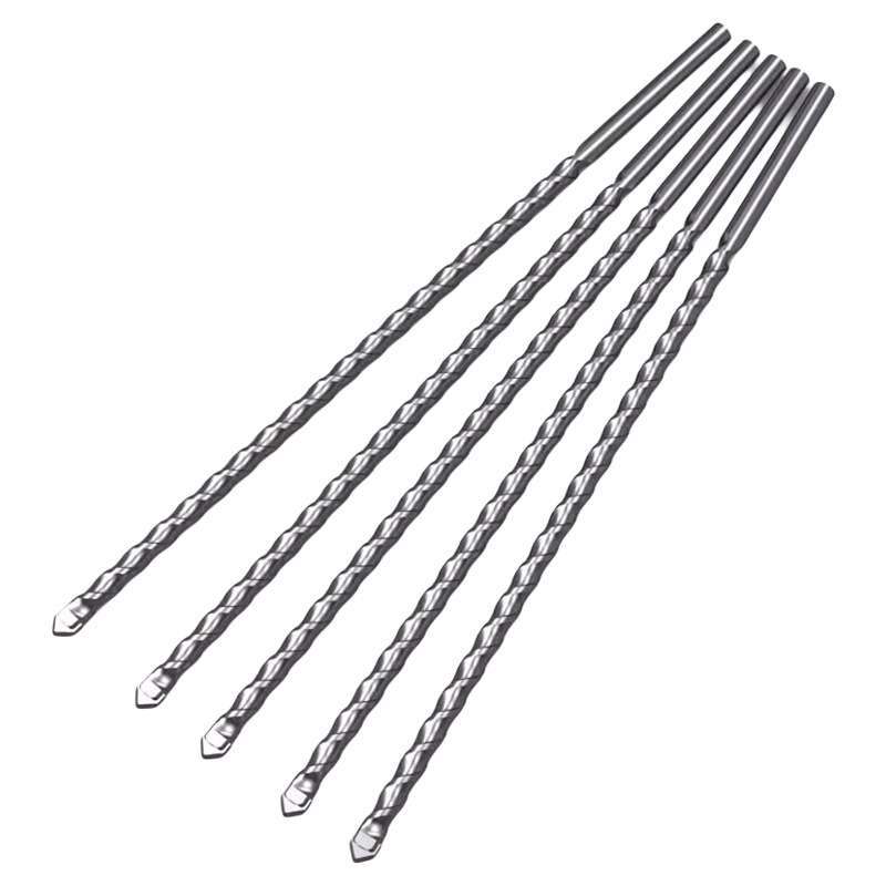 加长冲击电锤钻头圆柄方柄穿墙电锺钻头混凝土过墙打孔四坑水泥墙