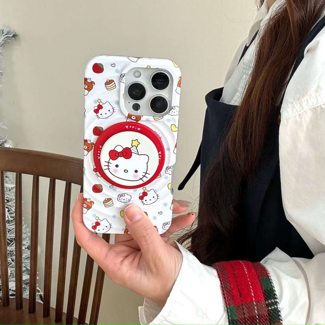 Girl ins cup cake kt manzana 15 ampollas magnéticas 16ProMax para iphone13/14 funda para teléfono móvil