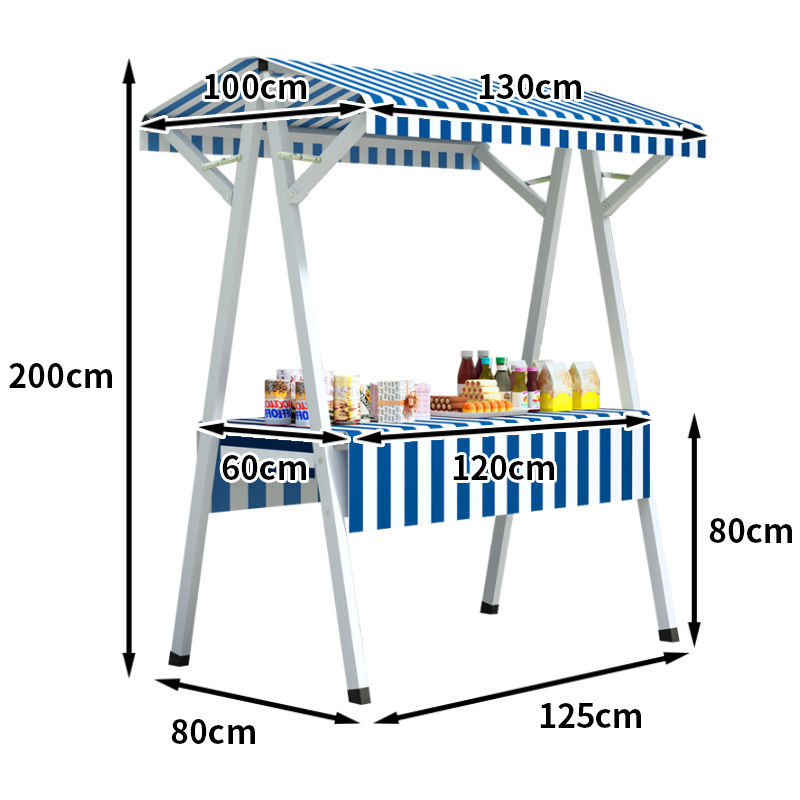 1.3 플러스 휠(테이블보 포함) - 스트라이프 블루