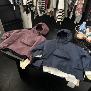Detachable Pocket Children's American-style Hooded Pullover Jacket Outdoor Tooling Hooded Riding Jacket for Boys and Girls