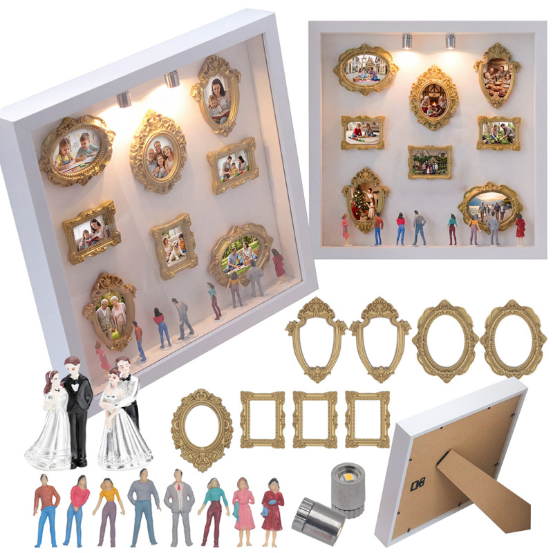 European and American Best-Selling Miniature Family Scene Ornaments Wedding Anniversary Love Photo Frame Handmade DIY Couple Gift for Women European and American Best-Selling Miniature Family Scene Ornaments Wedding Anniversary Love Photo Frame Handmade DIY Couple Gift for Women