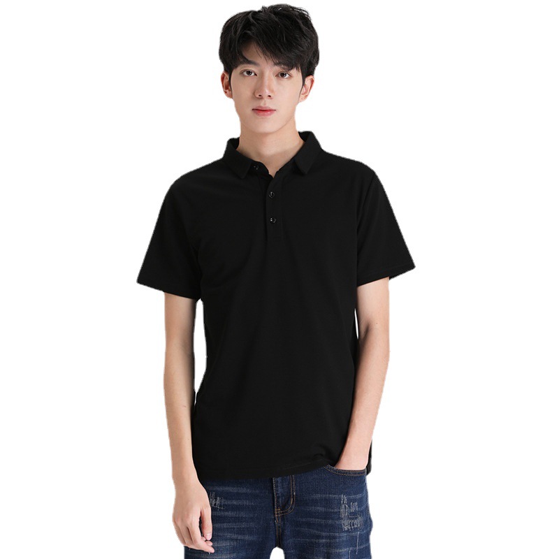 Polo camiseta de hombre 2026 verano color sólido grande casual estilo coreano de manga corta tendencia suelta